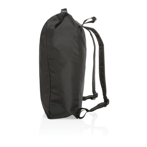 Impact AWARE™ RPET Basic Rolltop-Rucksack schwarz | ohne Werbeanbringung | Nicht verfügbar | Nicht verfügbar | Nicht verfügbar