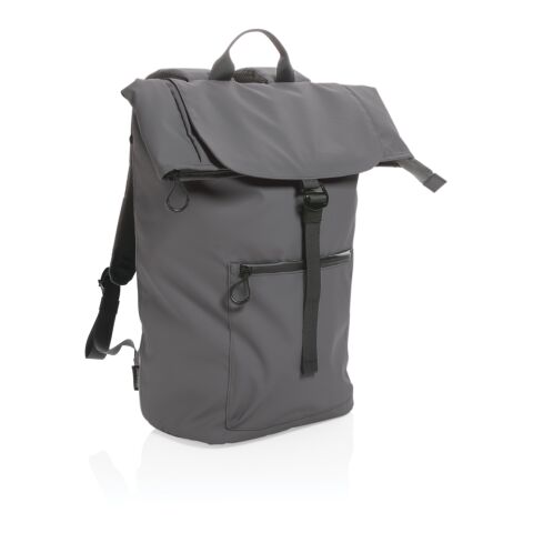 Impact AWARE™ RPET wasserabweisender 15.6&quot; Laptop-Rucksack grau | ohne Werbeanbringung | Nicht verfügbar | Nicht verfügbar | Nicht verfügbar