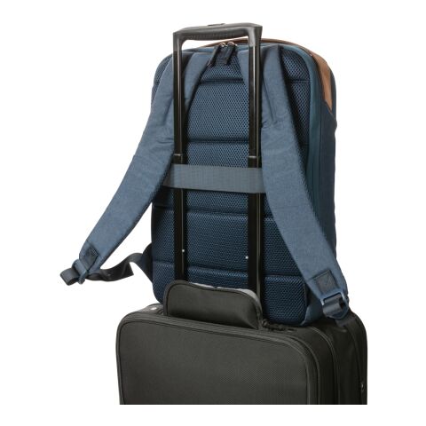 Impact AWARE™ 300D Two-Tone Deluxe 15.6&quot; Laptop-Rucksack marineblau | ohne Werbeanbringung | Nicht verfügbar | Nicht verfügbar