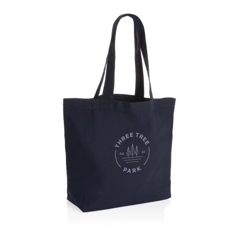 Impact Aware™ 240g/m² rcCanvas Shopper + Tasche, ungefärbt marineblau | ohne Werbeanbringung | Nicht verfügbar | Nicht verfügbar | Nicht verfügbar