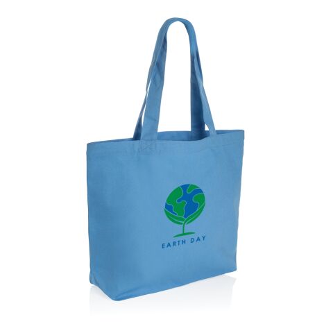 Impact Aware™ 240g/m² rCanvas Shopper mit Tasche Ruhiges Blau | ohne Werbeanbringung | Nicht verfügbar | Nicht verfügbar | Nicht verfügbar