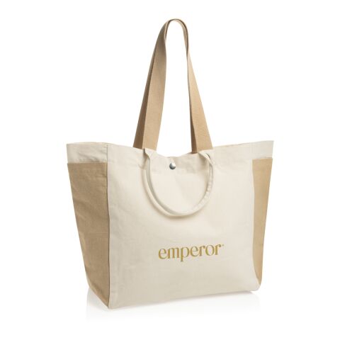 BEAU AWARE™ Allround-Shopper aus rec. Canvas 400gr/m² weiß