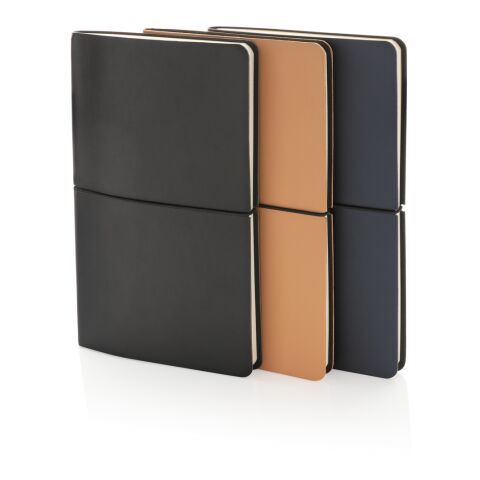 Modern Deluxe Softcover A5 Notizbuch navy blau | ohne Werbeanbringung | Nicht verfügbar | Nicht verfügbar