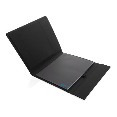 Impact Aware™ A4 Portfolio mit Magnetverschluss schwarz | ohne Werbeanbringung | Nicht verfügbar | Nicht verfügbar