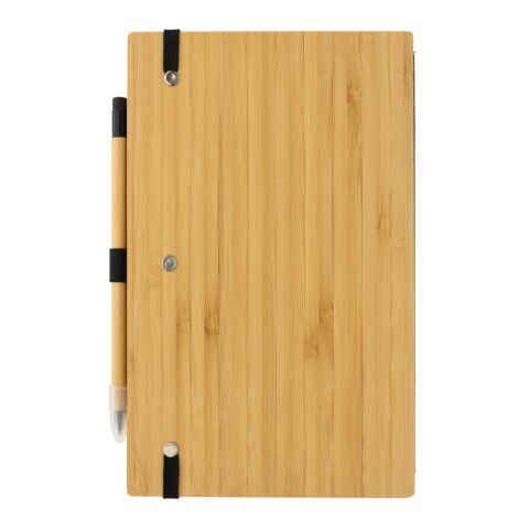 FSC®-Bambus-Notizbuch und Infinity-Bleistift im Set braun | ohne Werbeanbringung | Nicht verfügbar | Nicht verfügbar