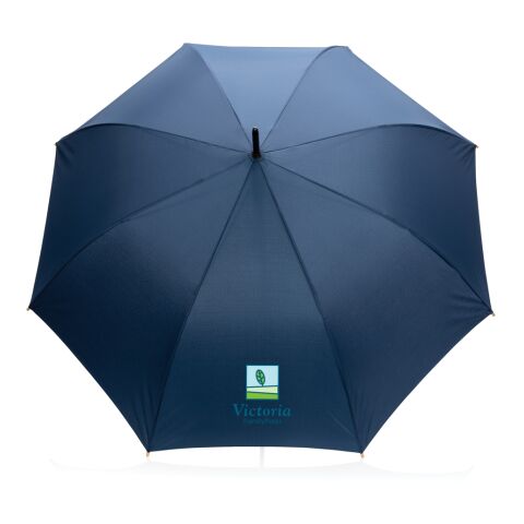 27&quot; Impact AWARE™ RPET 190T Auto-Open Bambus-Schirm marineblau | ohne Werbeanbringung | Nicht verfügbar | Nicht verfügbar