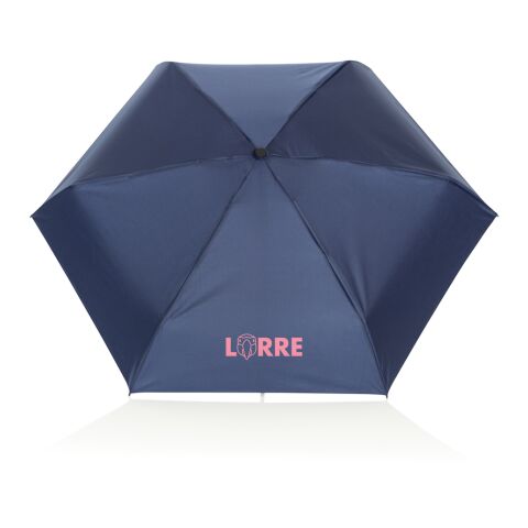 19,5“manueller Super-Mini-Schirm aus Aware™ rPET 190T Pongee navy blau | ohne Werbeanbringung | Nicht verfügbar | Nicht verfügbar