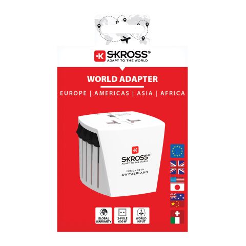 SKROSS World Travel Adapter MUV Micro weiß | ohne Werbeanbringung | Nicht verfügbar | Nicht verfügbar