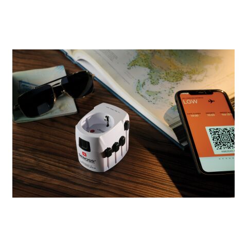 SKROSS Pro 3-Pole World Travel Adapter weiß | ohne Werbeanbringung | Nicht verfügbar | Nicht verfügbar