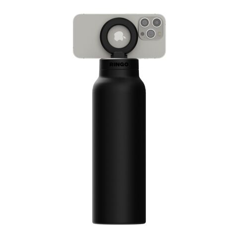 RINGO Pro MagSafe®-Trinkflasche mit magnetischem Ring schwarz
