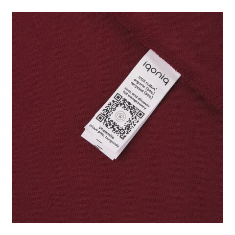 IQONIQ Yosemite Piqué-Poloshirt aus recycelter Baumwolle burgunderrot | S | ohne Werbeanbringung | Nicht verfügbar | Nicht verfügbar | Nicht verfügbar