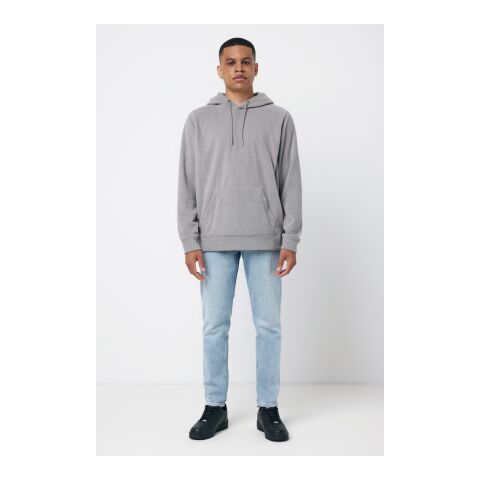 Iqoniq Trivor Mikrofleece-Kapuzen-Pulli aus recyc. Polyester grau | XS | ohne Werbeanbringung | Nicht verfügbar | Nicht verfügbar | Nicht verfügbar
