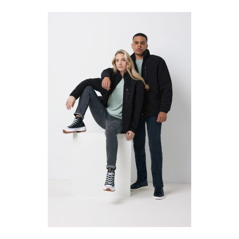 Iqoniq Diran Fleecejacke aus recyceltem Polyesterflor schwarz | S | ohne Werbeanbringung | Nicht verfügbar | Nicht verfügbar | Nicht verfügbar