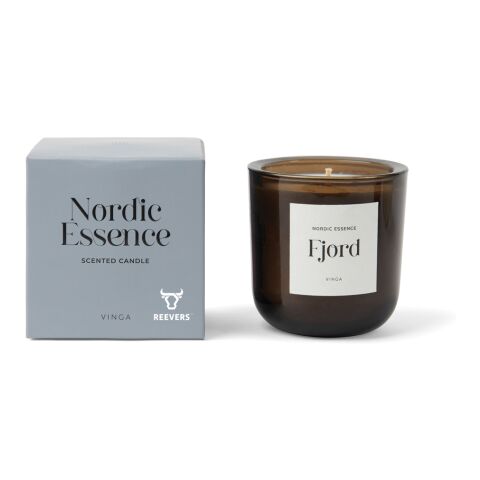 Nordic Essence Duftkerze groß blau-dunkelbraun | ohne Werbeanbringung