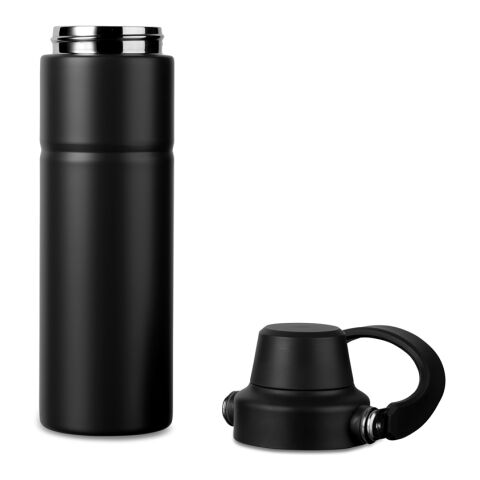 VINGA Baltimore Trek RCS recycelte SS Flasche 600ml schwarz | ohne Werbeanbringung | Nicht verfügbar | Nicht verfügbar