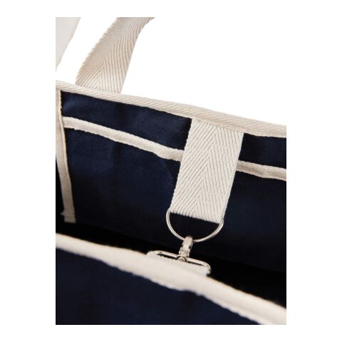 VINGA Volonne AWARE™ Strandtasche aus recyceltem Canvas blau-off white | ohne Werbeanbringung | Nicht verfügbar | Nicht verfügbar | Nicht verfügbar