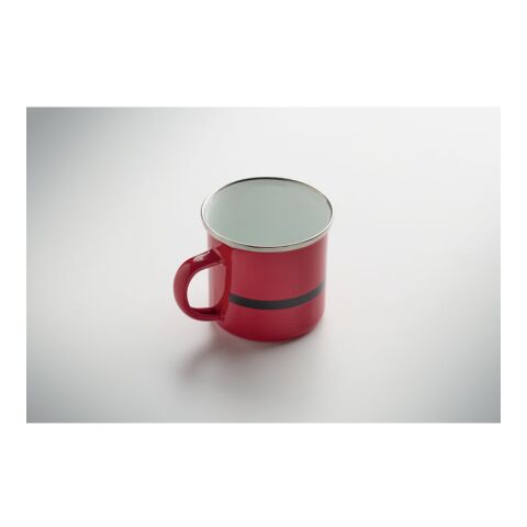 Emaille-Becher 300ml rot