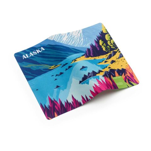 POLYCLEAN rPET Displaytuch im Papieretui, All-Inclusive-Paket  ohne Werbeanbringung | 15 x 15 cm