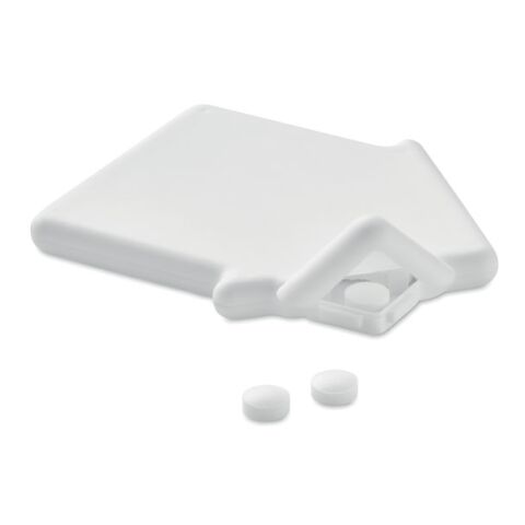 Pfefferminzspender Haus weiß | ohne Werbeanbringung | Nicht verfügbar | Nicht verfügbar