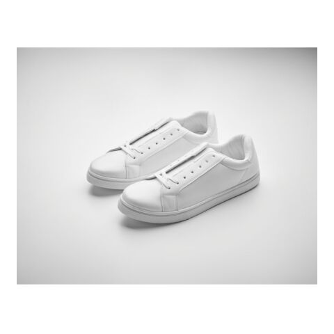 Turnschuhe aus PU Gr. 45 weiß | ohne Werbeanbringung | Nicht verfügbar | Nicht verfügbar | Nicht verfügbar