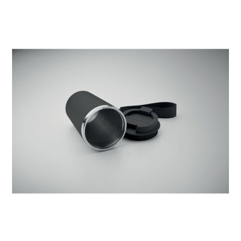 Doppelwandiger Trinkbecher 350 ml schwarz | ohne Werbeanbringung | Nicht verfügbar | Nicht verfügbar | Nicht verfügbar