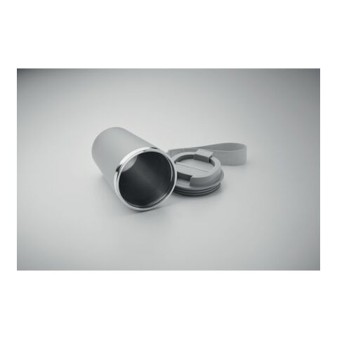 Doppelwandiger Trinkbecher 350 ml grau | ohne Werbeanbringung | Nicht verfügbar | Nicht verfügbar | Nicht verfügbar