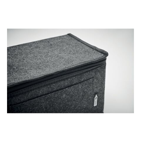 RPET-Filz-Kühltasche dunkelgrau | ohne Werbeanbringung | Nicht verfügbar | Nicht verfügbar | Nicht verfügbar