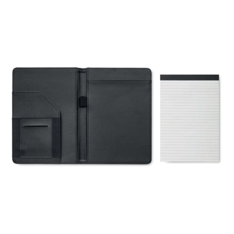 DIN A5-Mappe 300D RPET schwarz | ohne Werbeanbringung | Nicht verfügbar | Nicht verfügbar | Nicht verfügbar