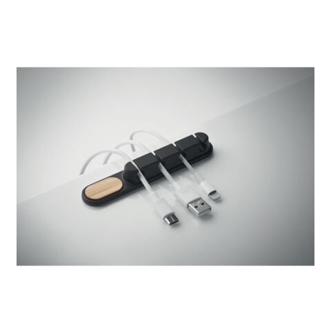 Kabel-Halter Silikon schwarz | ohne Werbeanbringung | Nicht verfügbar | Nicht verfügbar | Nicht verfügbar