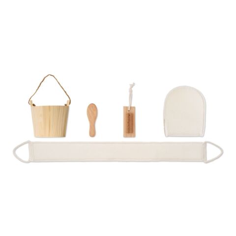 Bade-Set holzfarben