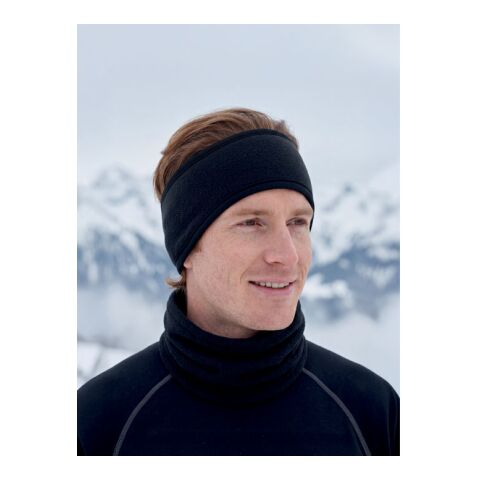 Stirnband Fleece schwarz