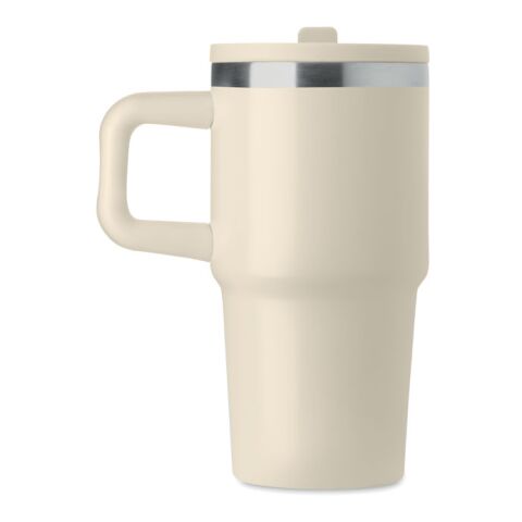 Doppelwandiger Trinkbecher 500ml beige