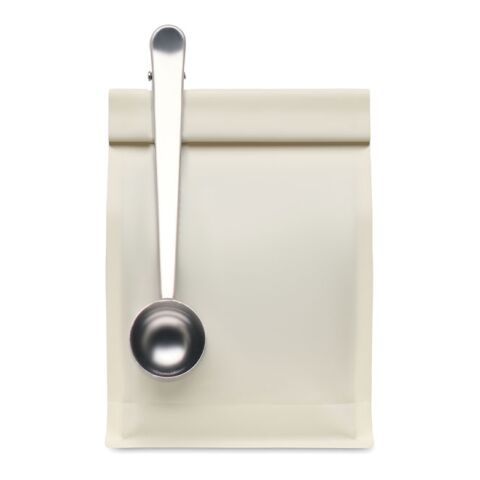 Dosierlöffel mit Klemme silber