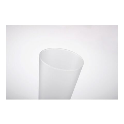 Festivalbecher aus Plastik, 300ml transparent weiß | ohne Werbeanbringung | Nicht verfügbar | Nicht verfügbar