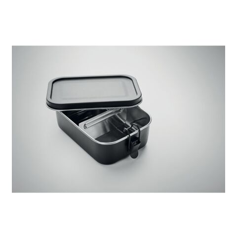 Lunchbox Edelstahl 750ml schwarz | ohne Werbeanbringung | Nicht verfügbar | Nicht verfügbar | Nicht verfügbar