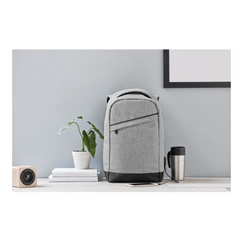 Rucksack mit Laptopfach grau | ohne Werbeanbringung | Nicht verfügbar | Nicht verfügbar | Nicht verfügbar