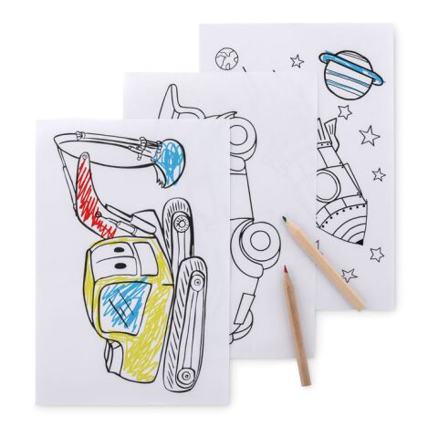 Malset mit 6 Buntstiften beige | ohne Werbeanbringung | Nicht verfügbar | Nicht verfügbar | Nicht verfügbar