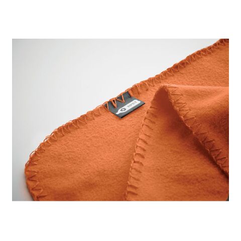 RPET Fleece-Reisedecke orange | ohne Werbeanbringung | Nicht verfügbar | Nicht verfügbar | Nicht verfügbar
