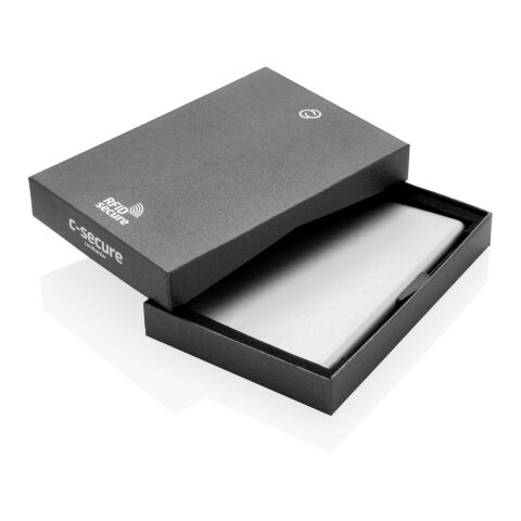 C-Secure Aluminium RFID Kartenhalter silber | ohne Werbeanbringung | Nicht verfügbar | Nicht verfügbar | Nicht verfügbar