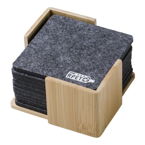 RPET-Filz-Untersetzer-Set Lawrence Grau | ohne Werbeanbringung | Nicht verfügbar | Nicht verfügbar