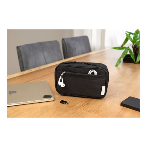 rPEt 300D Polyester Reisetasche Calix Schwarz | ohne Werbeanbringung | Nicht verfügbar | Nicht verfügbar