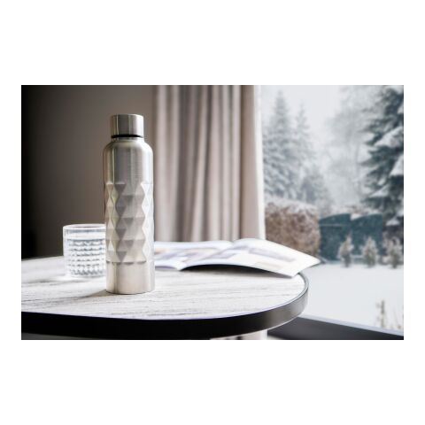 Einwandige Trinkflasche aus recyceltem Edelstahl (800 ml) Talin Schwarz | ohne Werbeanbringung | Nicht verfügbar | Nicht verfügbar