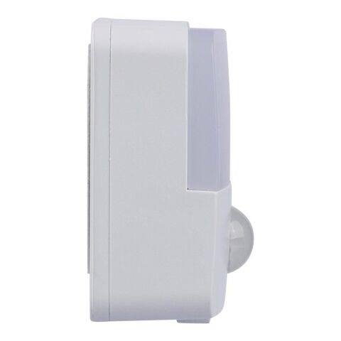 Recycelte wiederaufladbare ABS-Sensorleuchte Ari Weiß | ohne Werbeanbringung