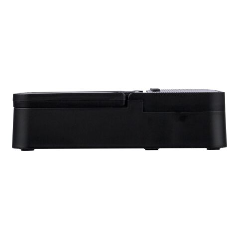 Recyceltes ABS 3-in-1-Wireless-Ladegerät Elias Schwarz | ohne Werbeanbringung