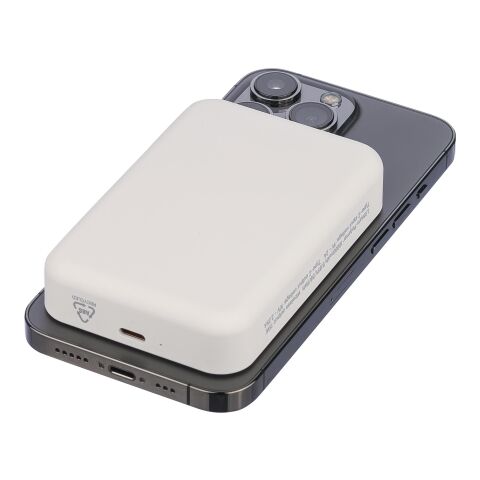 Recycelte kabellose Ladestation Meno Weiß | ohne Werbeanbringung | Nicht verfügbar | Nicht verfügbar