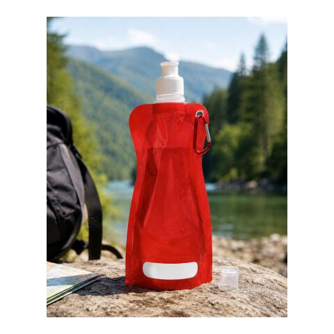 Trinkflasche 'Basic' aus Kunststoff Rot