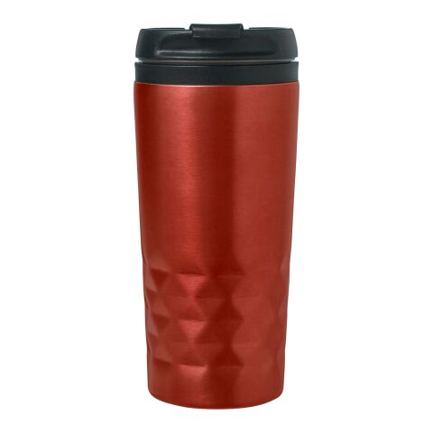 Reisebecher 'Brilliant' (300 ml) aus Edelstahl Rot