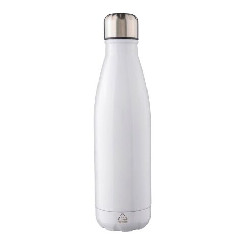 Einwandiger Edelstahlflasche aus recyceltem Stahl 650 ml Cliff Weiß