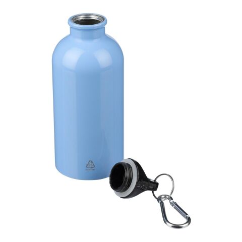 Einwandige Flasche aus recyceltem Edelstahl (400 ml) Sable Silber