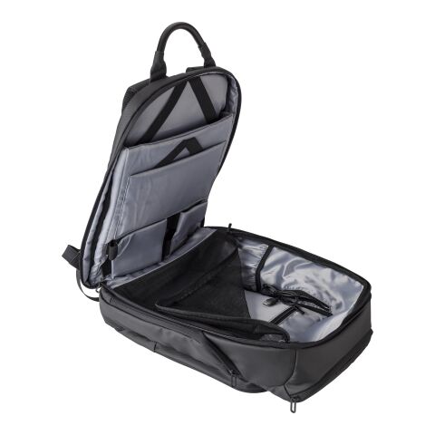 Rucksack &#039;Pawel&#039; aus Kunststoff Schwarz | ohne Werbeanbringung | Nicht verfügbar | Nicht verfügbar